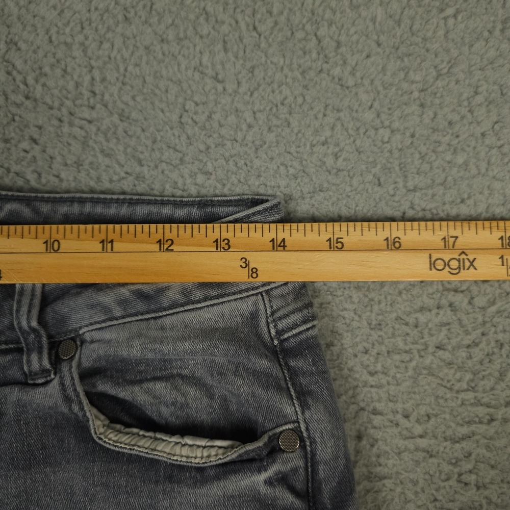 CAbi Jeans Womens 4 Washed Gray High Rise Skinny Distressed Busted Knees Denim - Picture 5 of 15
